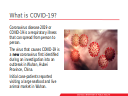 What is COVID-19?