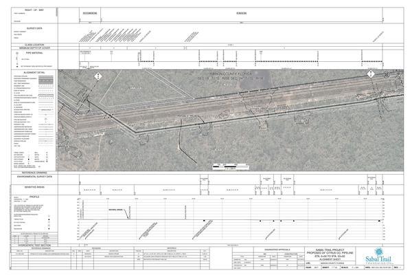 1657-CCL-DG-70197-001, STA. 0+00 TO STA. 53+00, PIPING PLOT PLAN DUNNELLON COMPRESSOR STATION (CS6), BEGIN PIPELINE, Halpata Tastanaki Preserve, Withlacoochee Riverine & Lake System Outstanding Florida Water, PROPOSED 24-inch CITRUS CO. PIPELINE, MARION COUNTY, FLORIDA, 28.998947, -82.348884