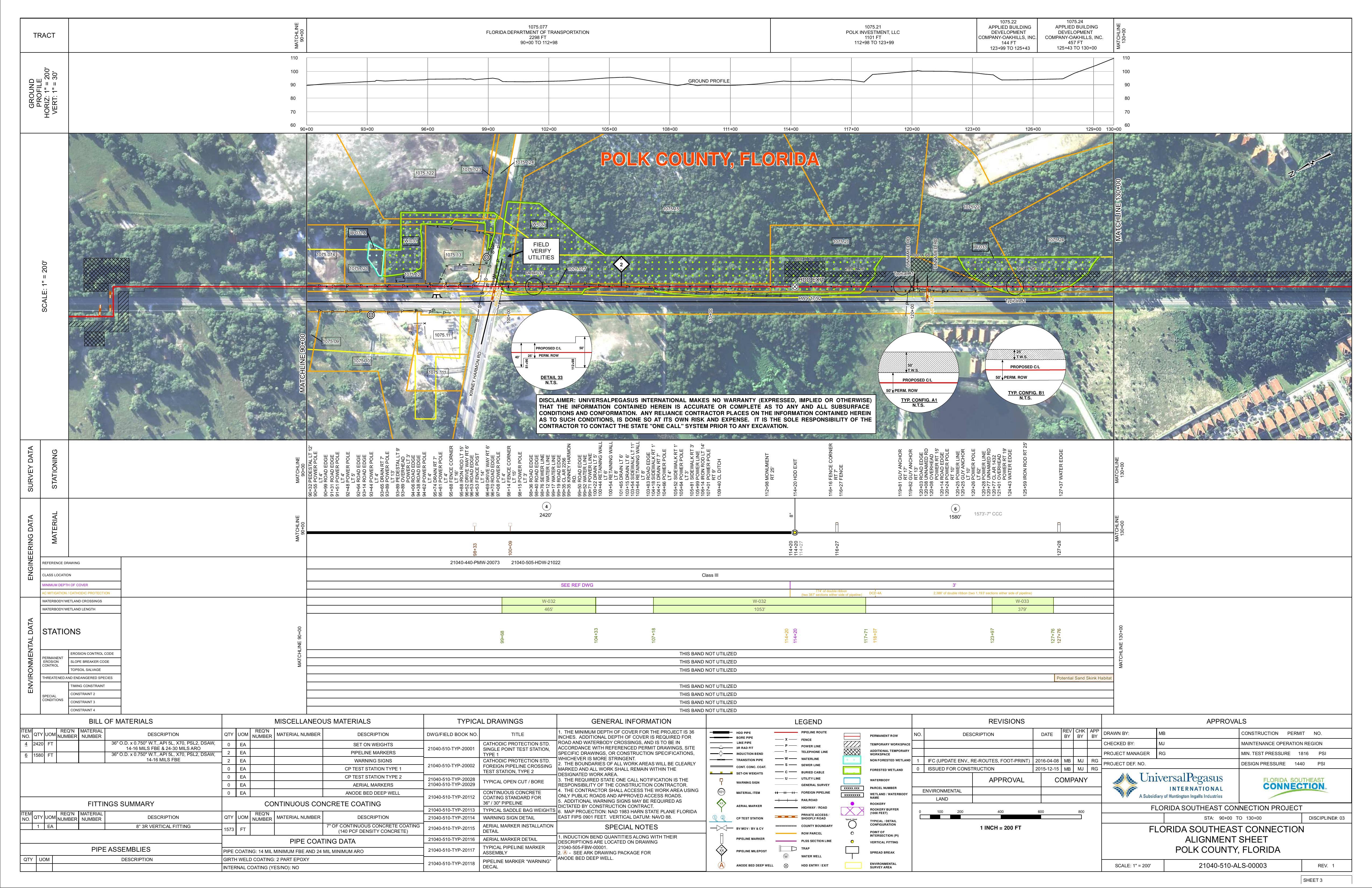 21040-510-ALS-00003 STA: 90+00 TO 130+00, POLK COUNTY, FLORIDA