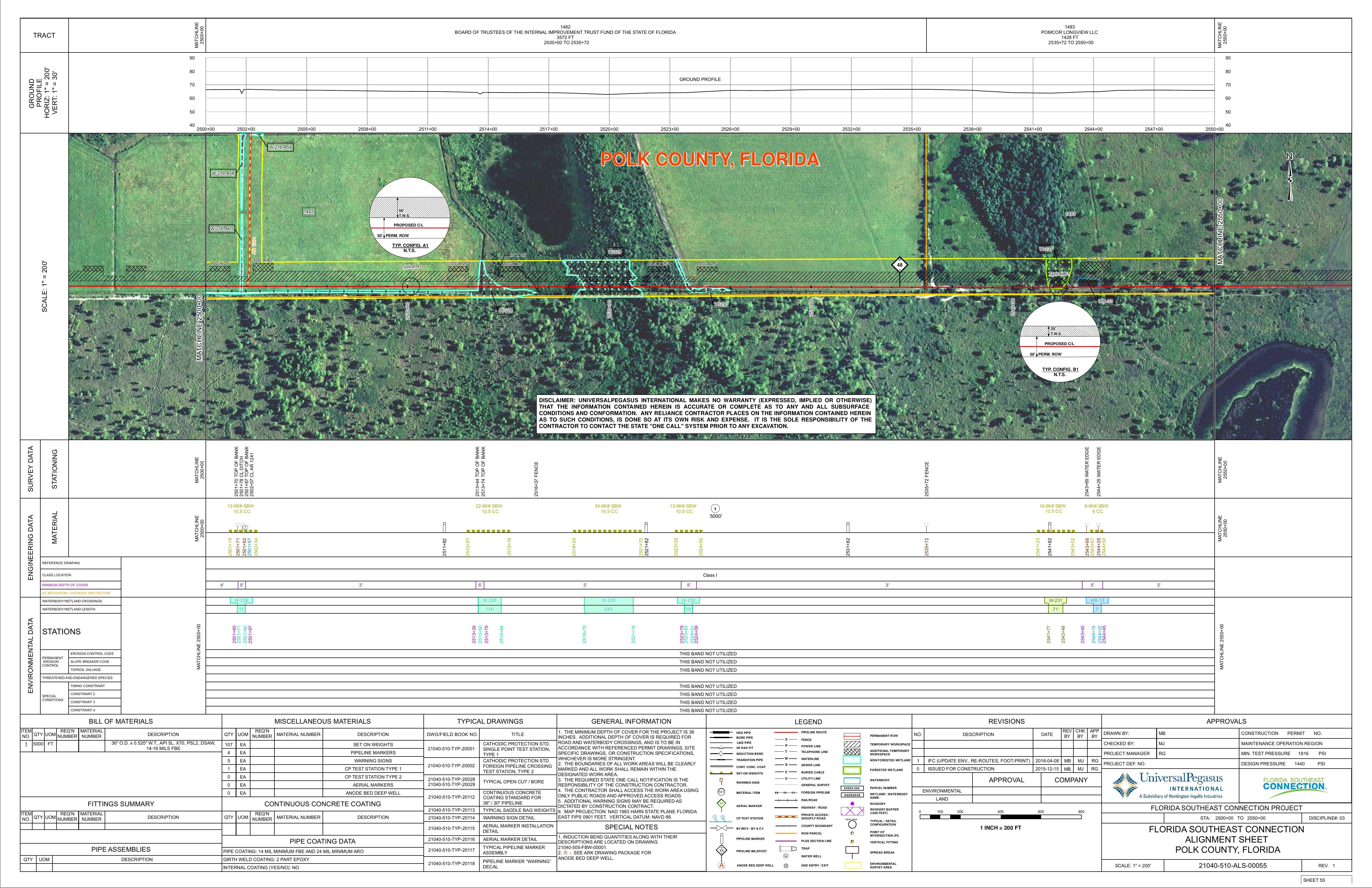 21040-510-ALS-00055 STA: 2500+00 TO 2550+00, POLK COUNTY, FLORIDA