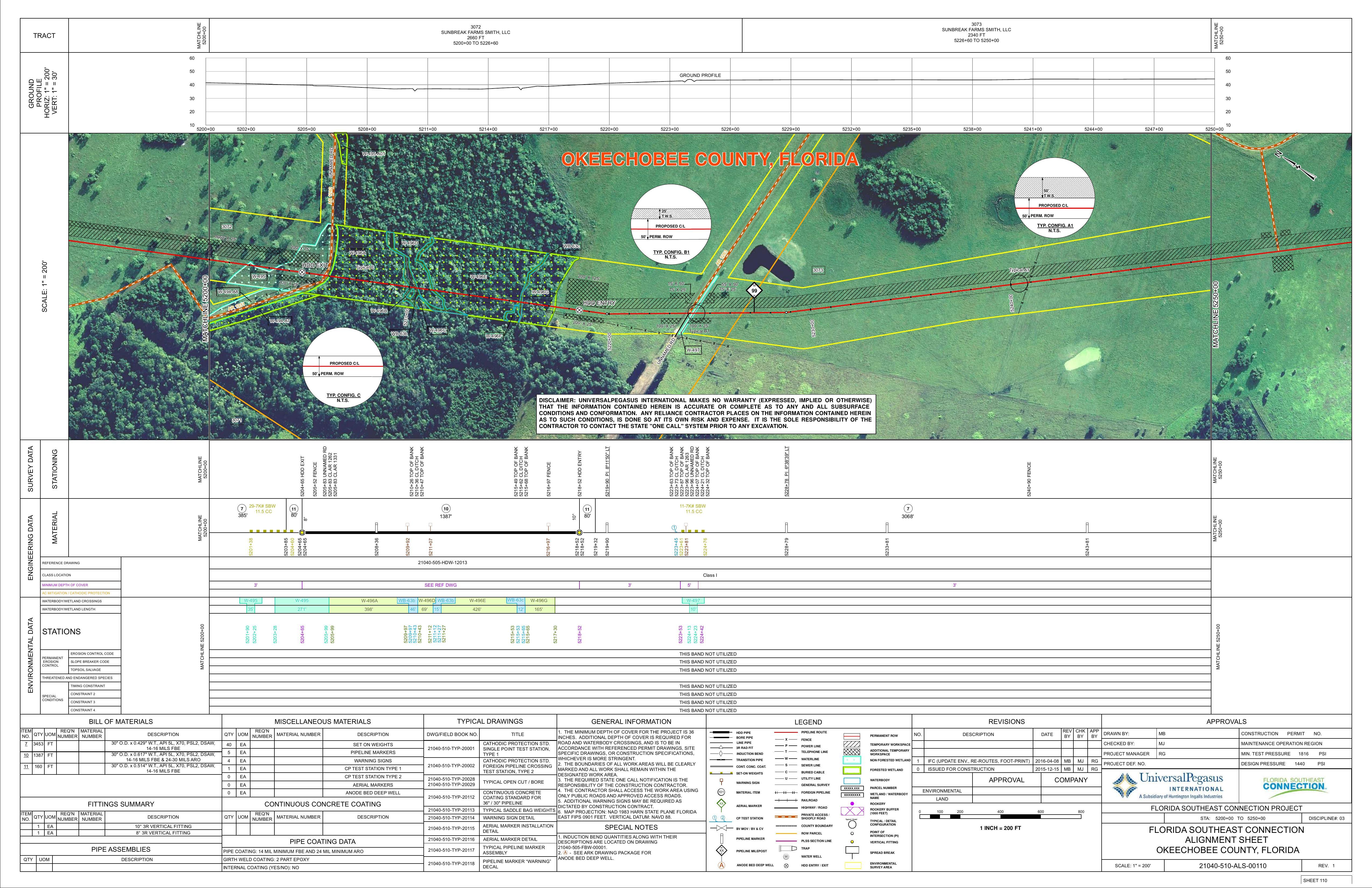 21040-510-ALS-00110 STA: 5200+00 TO 5250+00, OKEECHOBEE COUNTY, FLORIDA