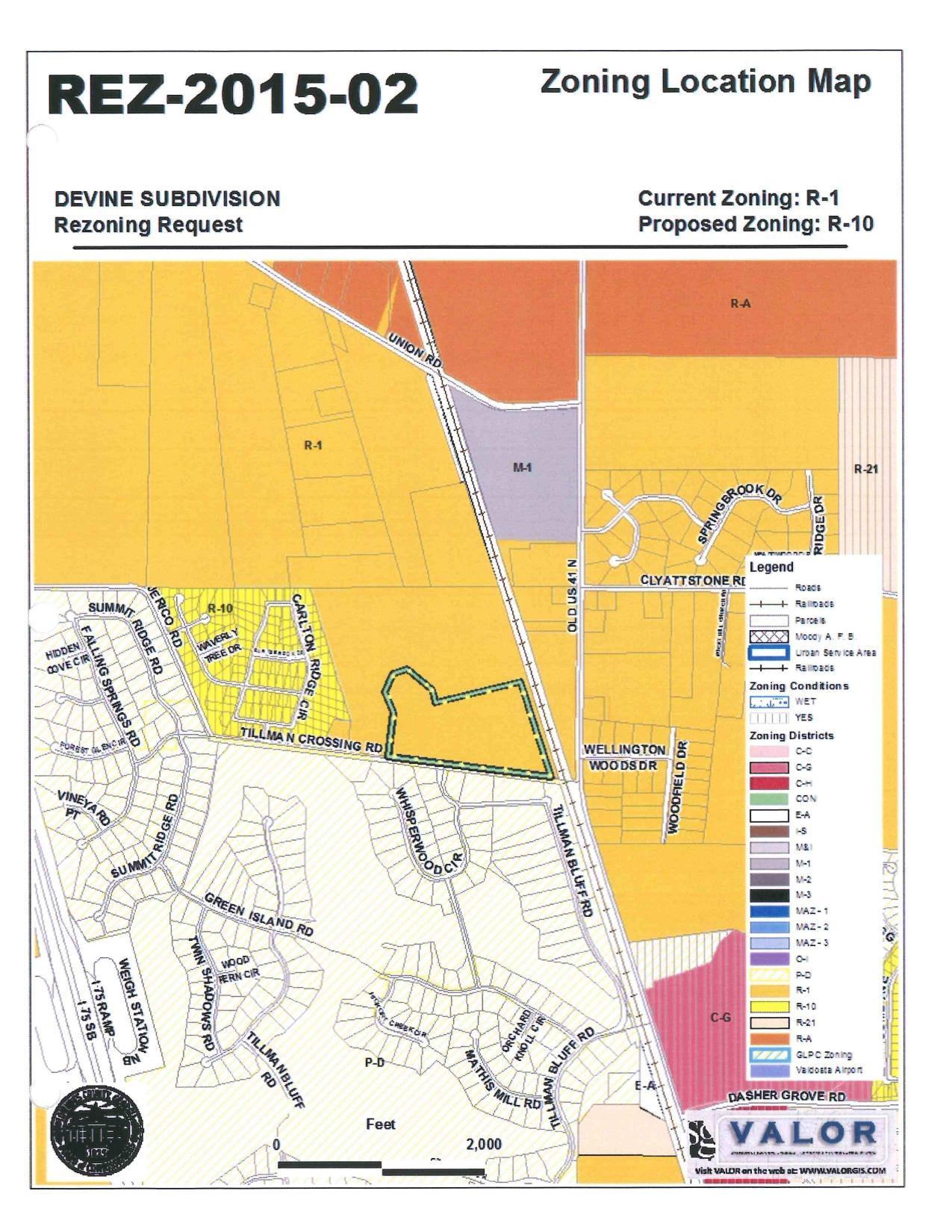 Zoning Location Map