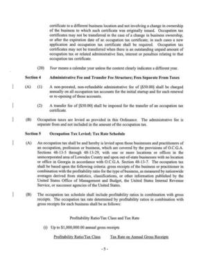 [Section 4 Administrative Fee and Transfer Fee Structure; Fees Separate From Taxes]