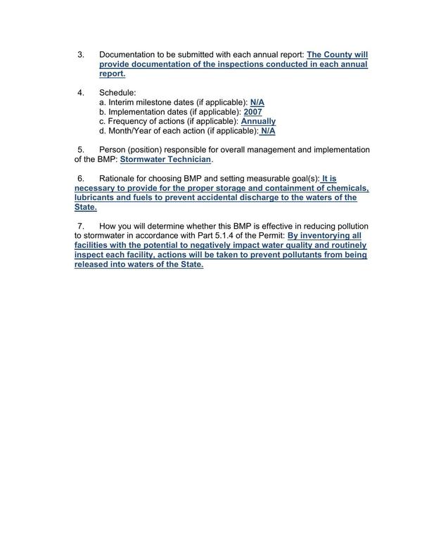 7. How you will determine whether this BMP is effective in reducing pollution to stormwater in accordance with Part 5.1.4 of the Permit: