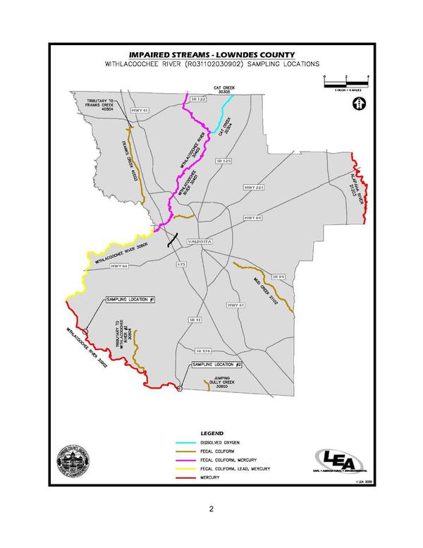 Map: WITHLACOOCHEE RIVER (R031102030902) SAMPLING LOCATIONS