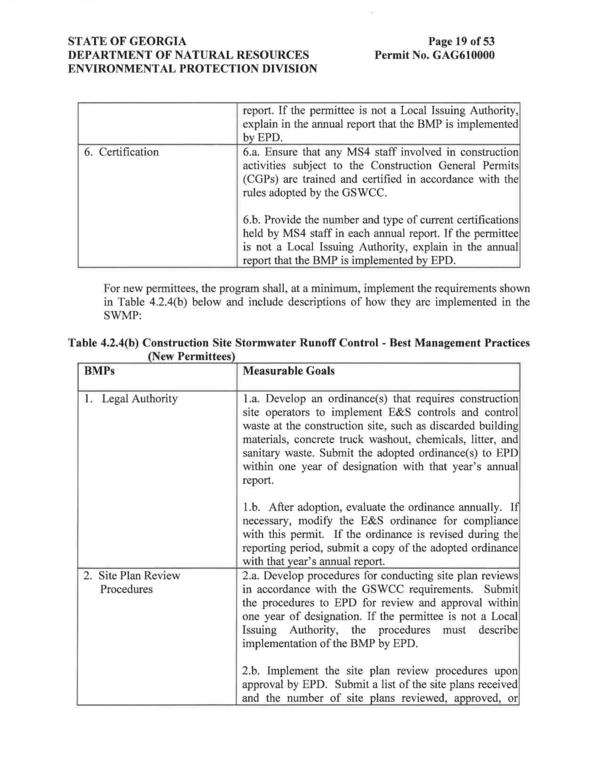 necessary, modify the E&S ordinance for compliance