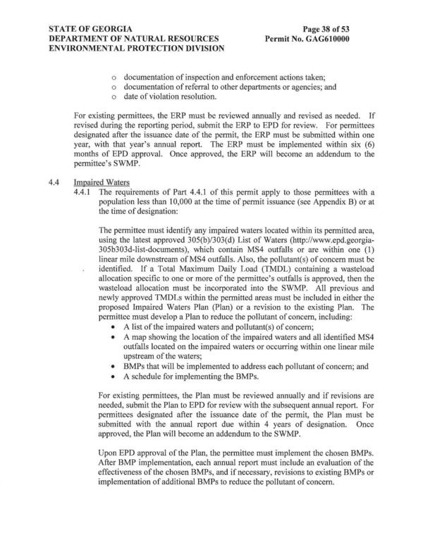 population less than 10,000 at the time of permit issuance (see Appendix B) or at