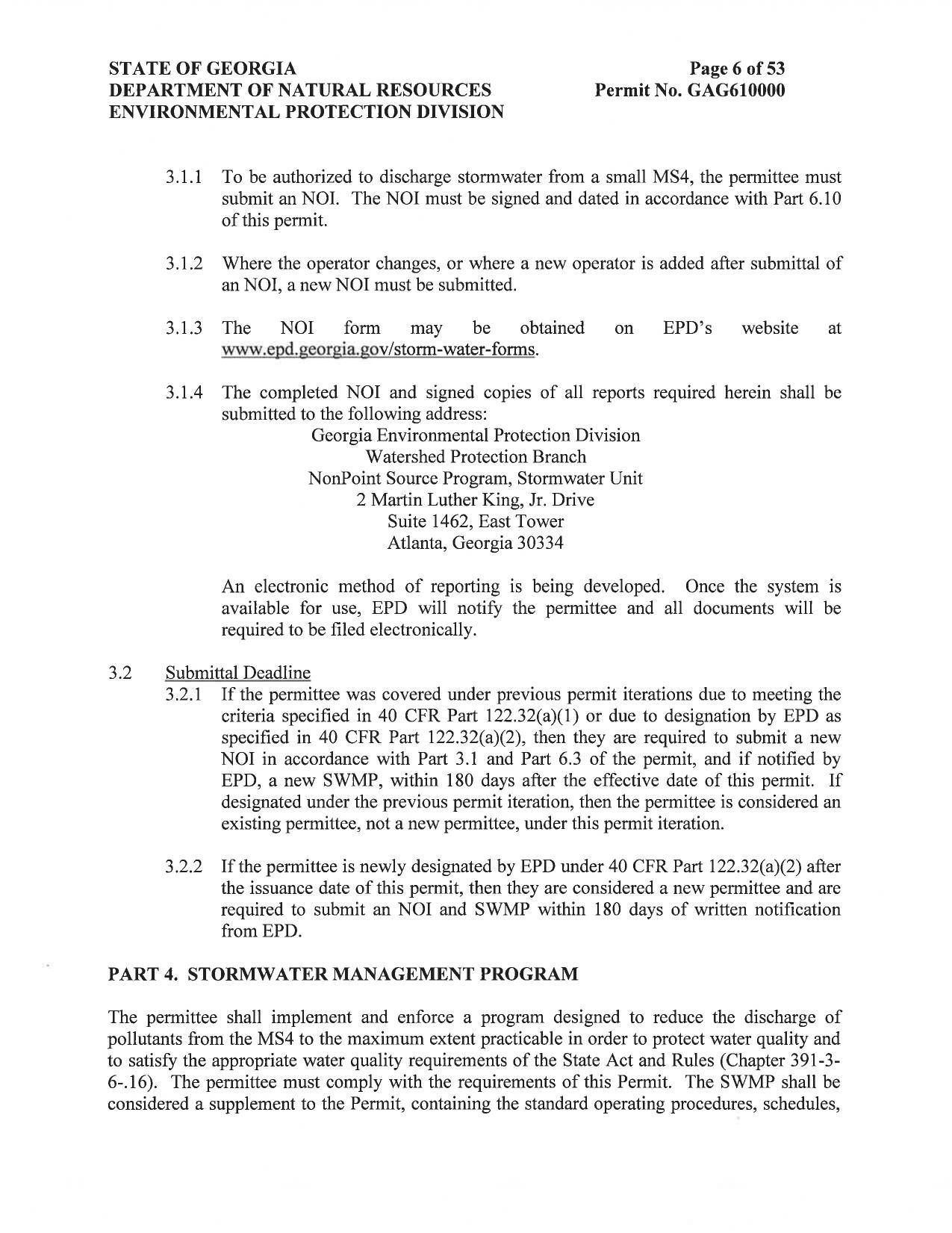 to satisfy the appropriate water quality requirements of the State Act and Rules (Chapter 391-3-