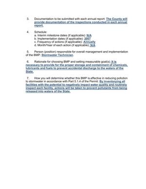 [7. How you will determine whether this BMP is effective in reducing pollution to stormwater in accordance with Part 5.1.4 of the Permit:]