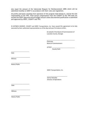 [All profits and losses resulting from operation of this program shall belong to, and be the sole responsibility of the TPO.]