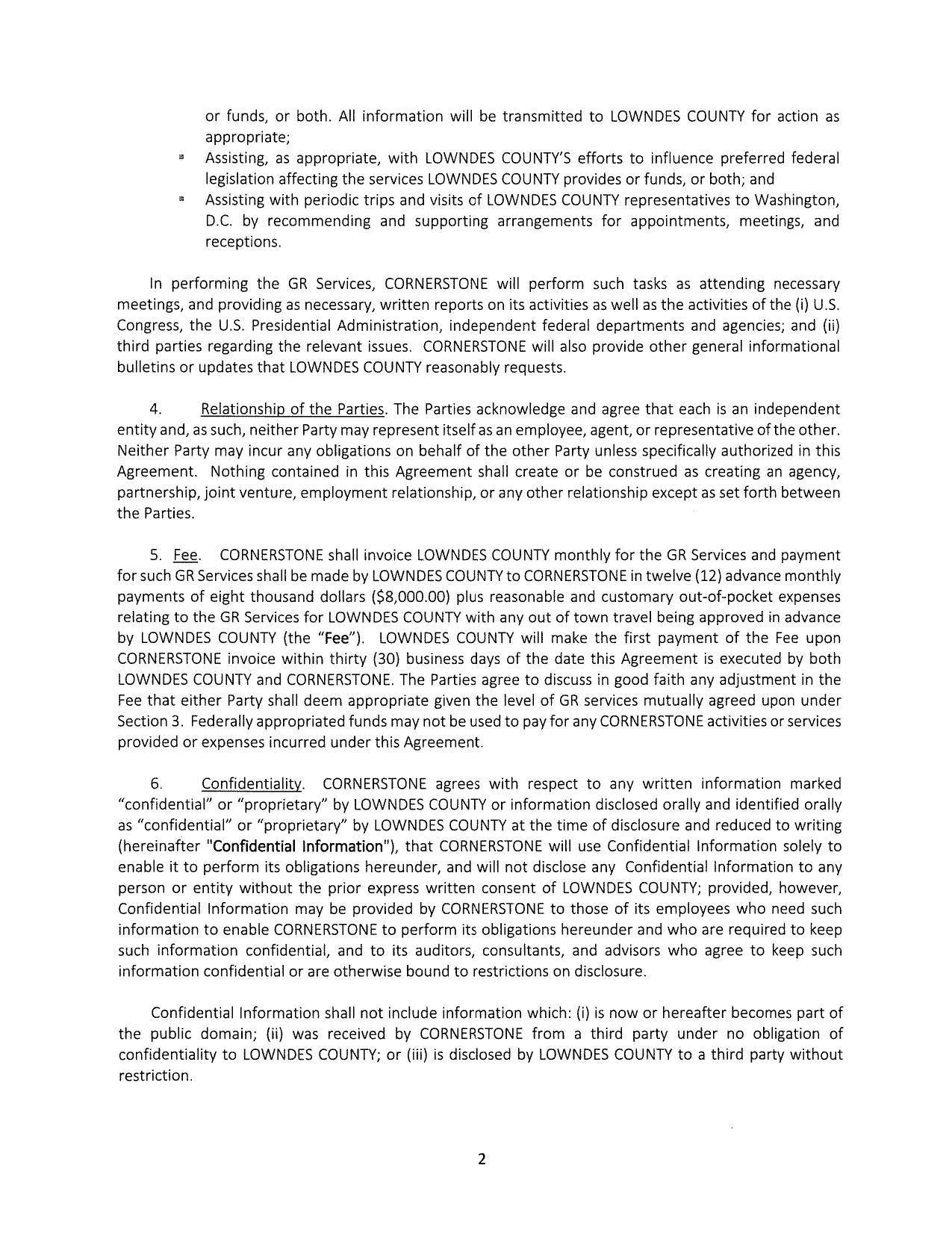 Section 3. Federally appropriated funds may not be used to pay for any CORNERSTONE activities or services