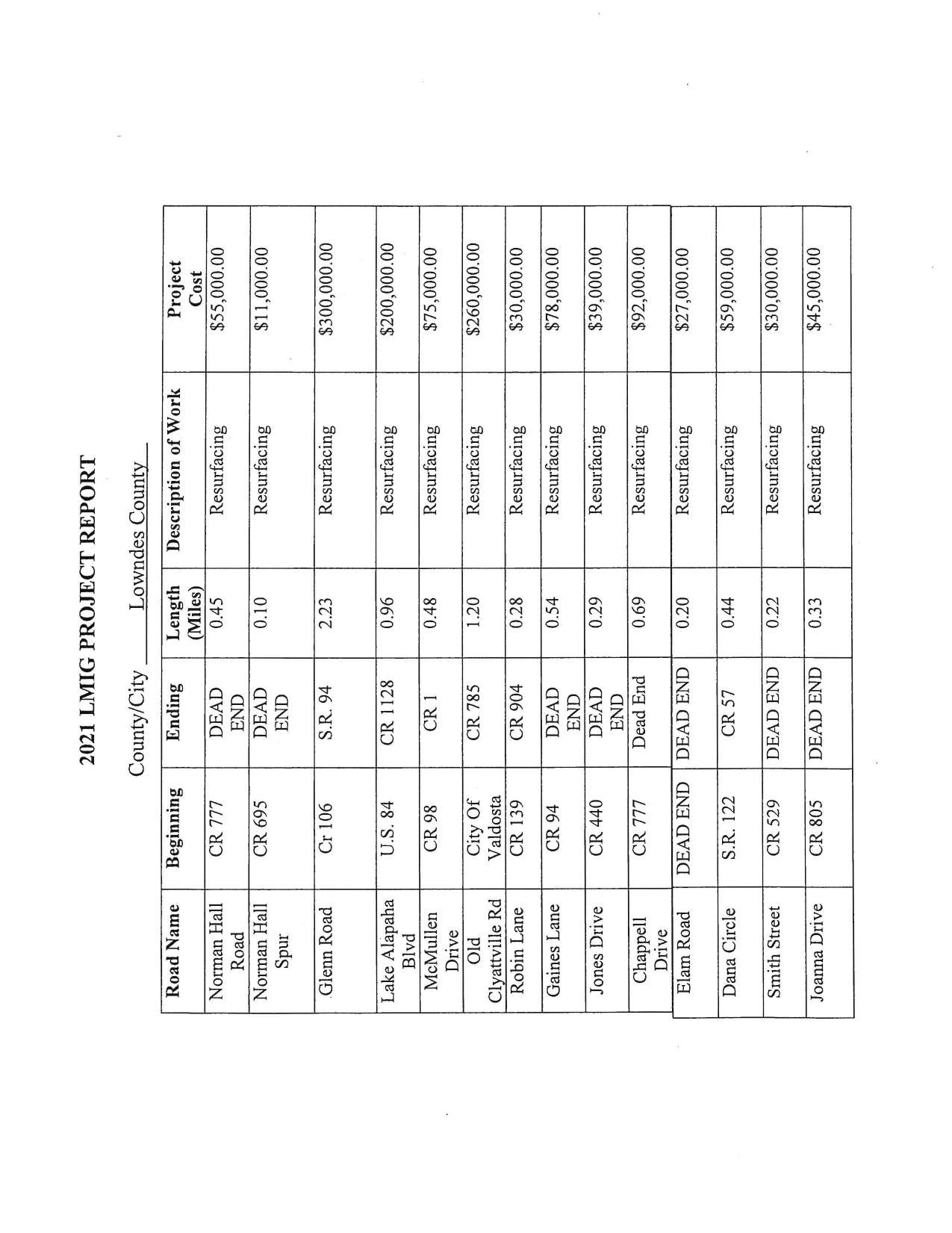 2021 LMIG Project Report