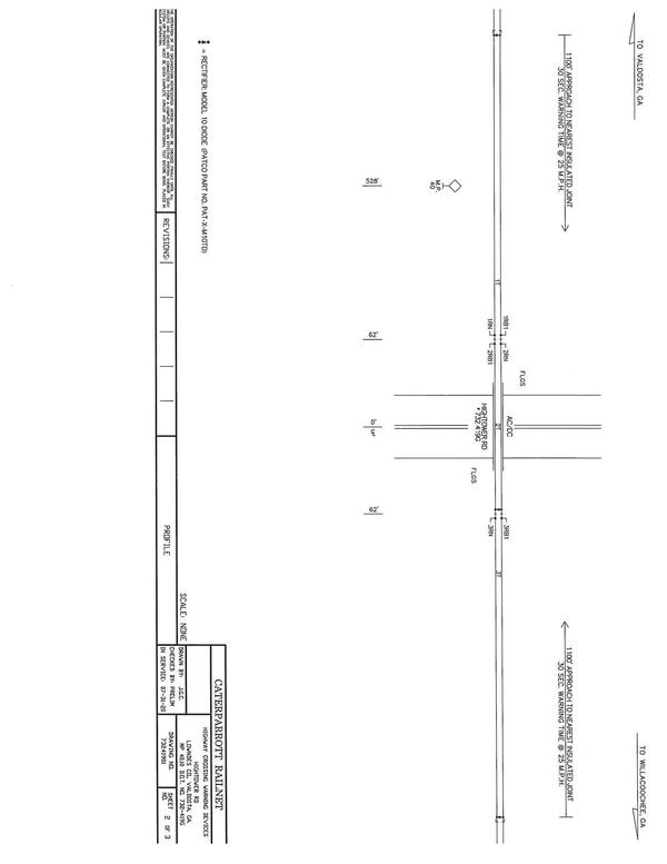 Plat: 1000 foot approach, Highway Crossing Warning Devices