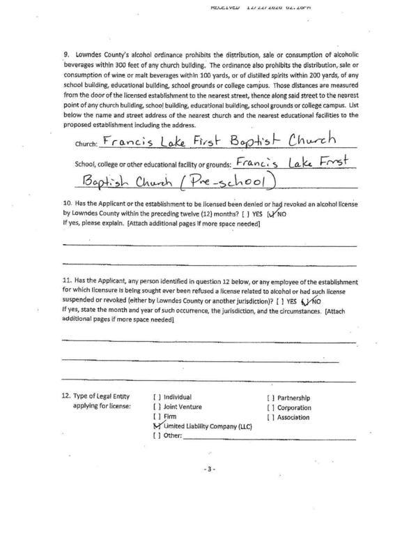 ‘beverages within 300 feet of any church building. The ordinance also prohibits the distribution,.sale or