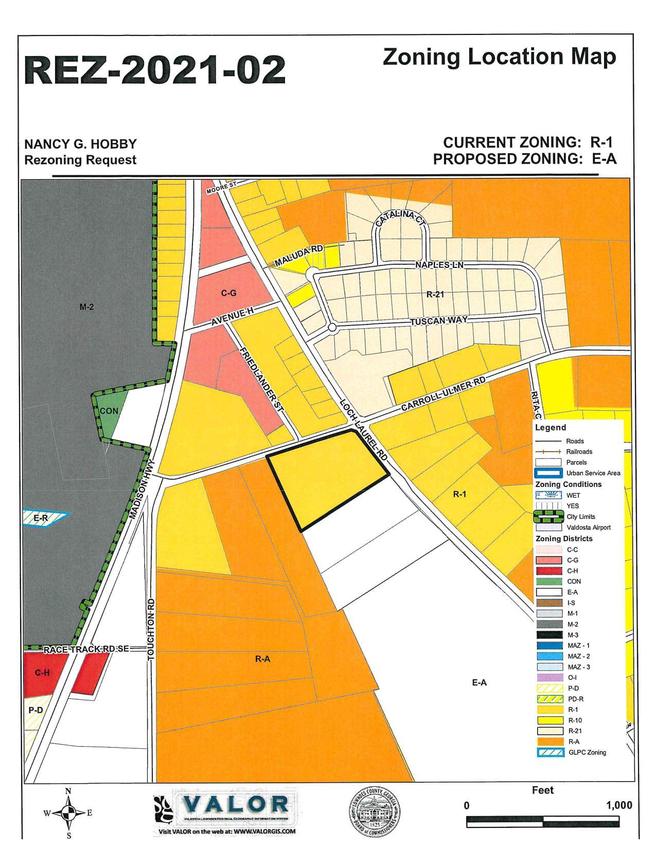 Zoning Location Map