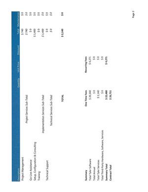 [$26,751 one-time fees; $4,271 recurring fees]