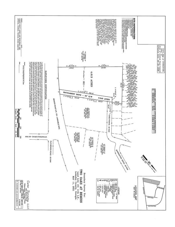 Survey Plat, MacGlamery Drive, Case Pointe, Barrington Drive