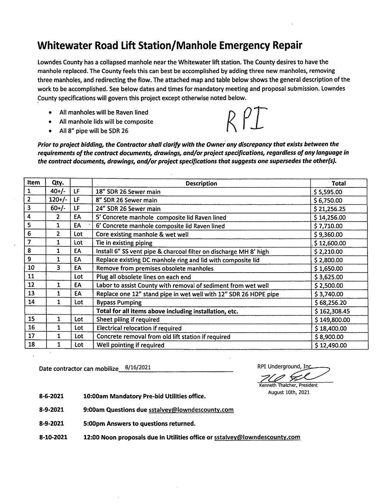 RPI proposal