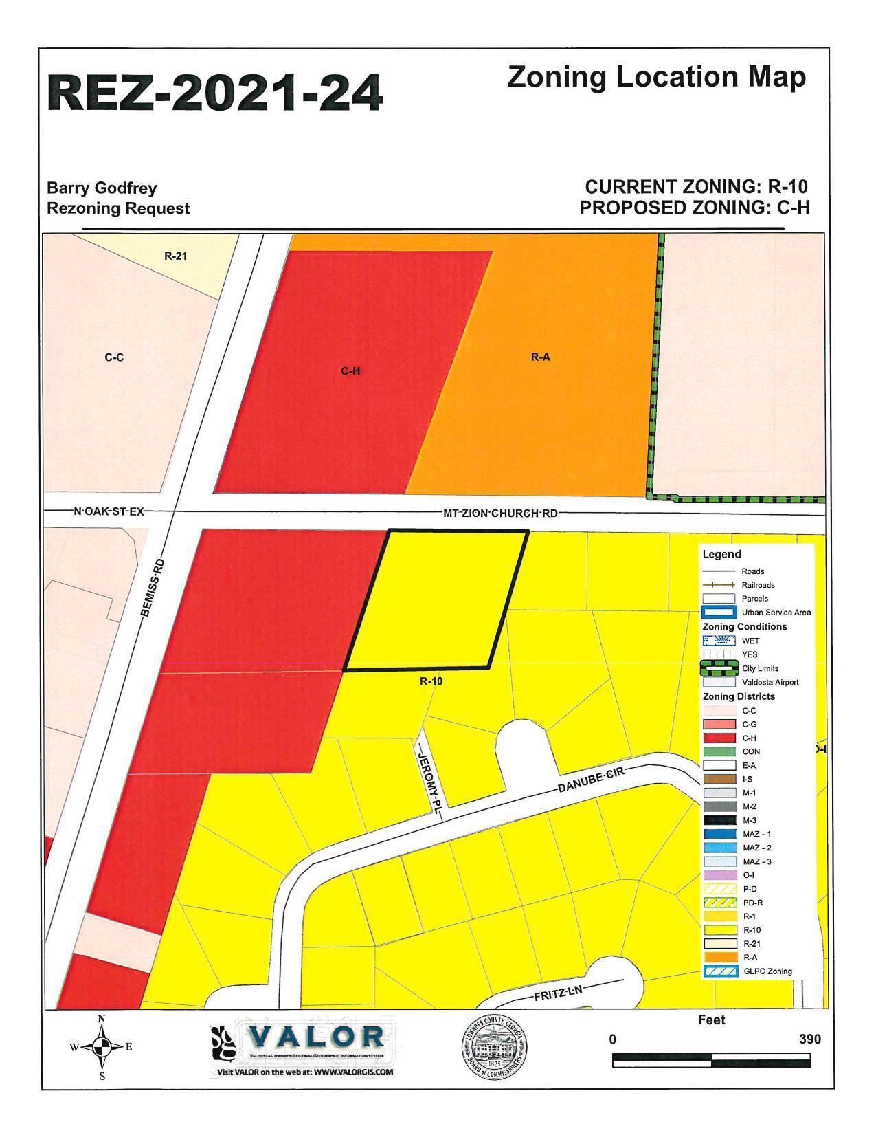 Zoning Location Map