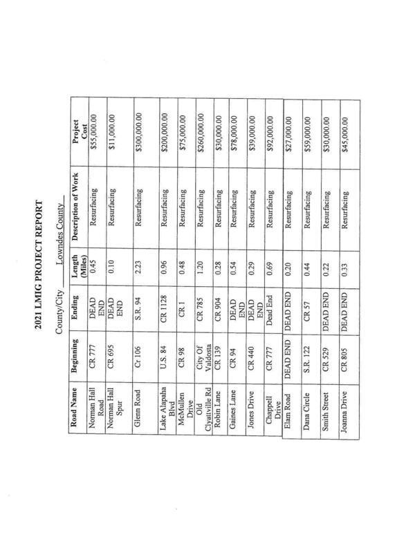 2021 LMIG Project Report