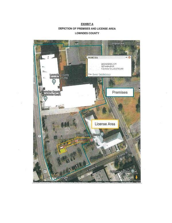 Map: DEPICTION OF PREMISES AND LICENSE AREA