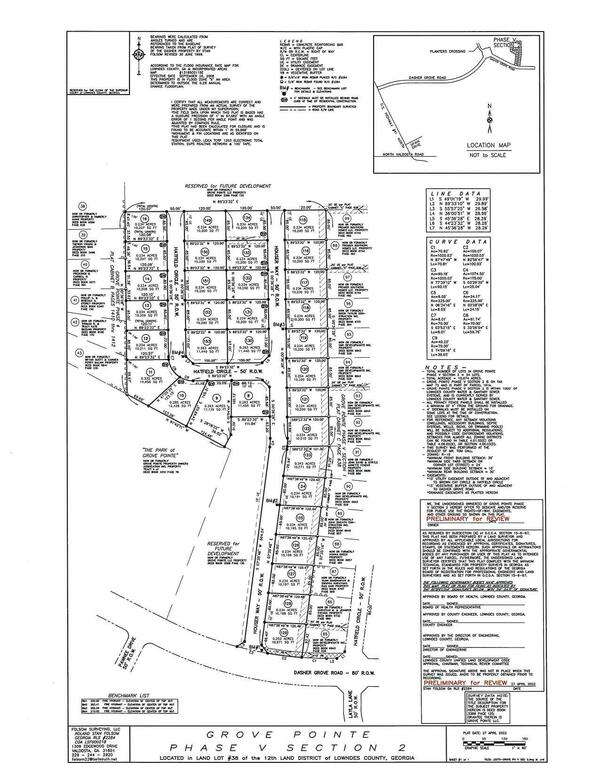 Map: Grove Pointe Phase V Section 2