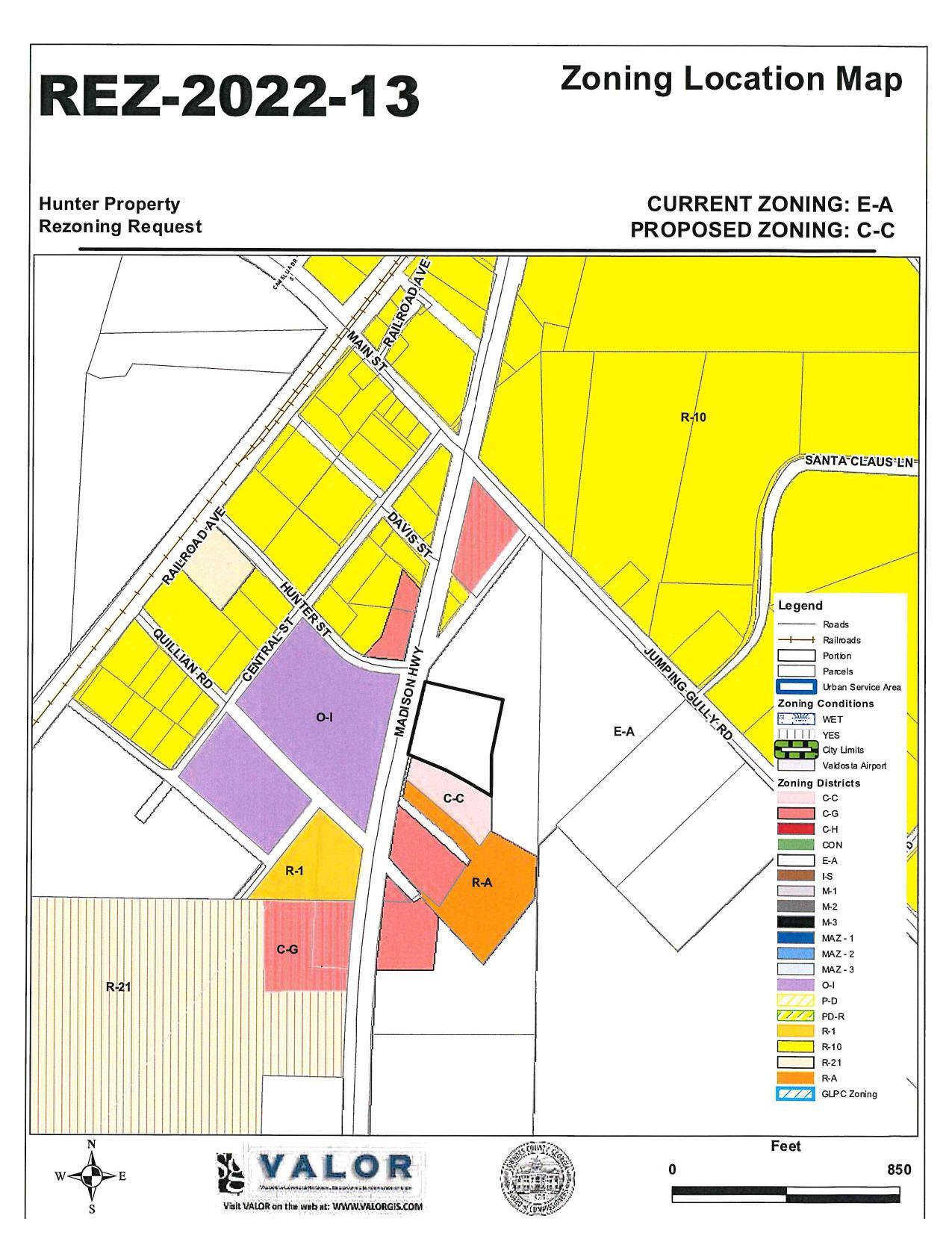 Zoning Location Map