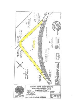 [Map: County Road Right-of-Way for Boring Pond Lane]