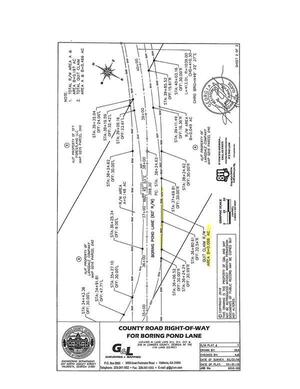 [SURVEY: County Road Right-of-Way for Boring Pond Lane]