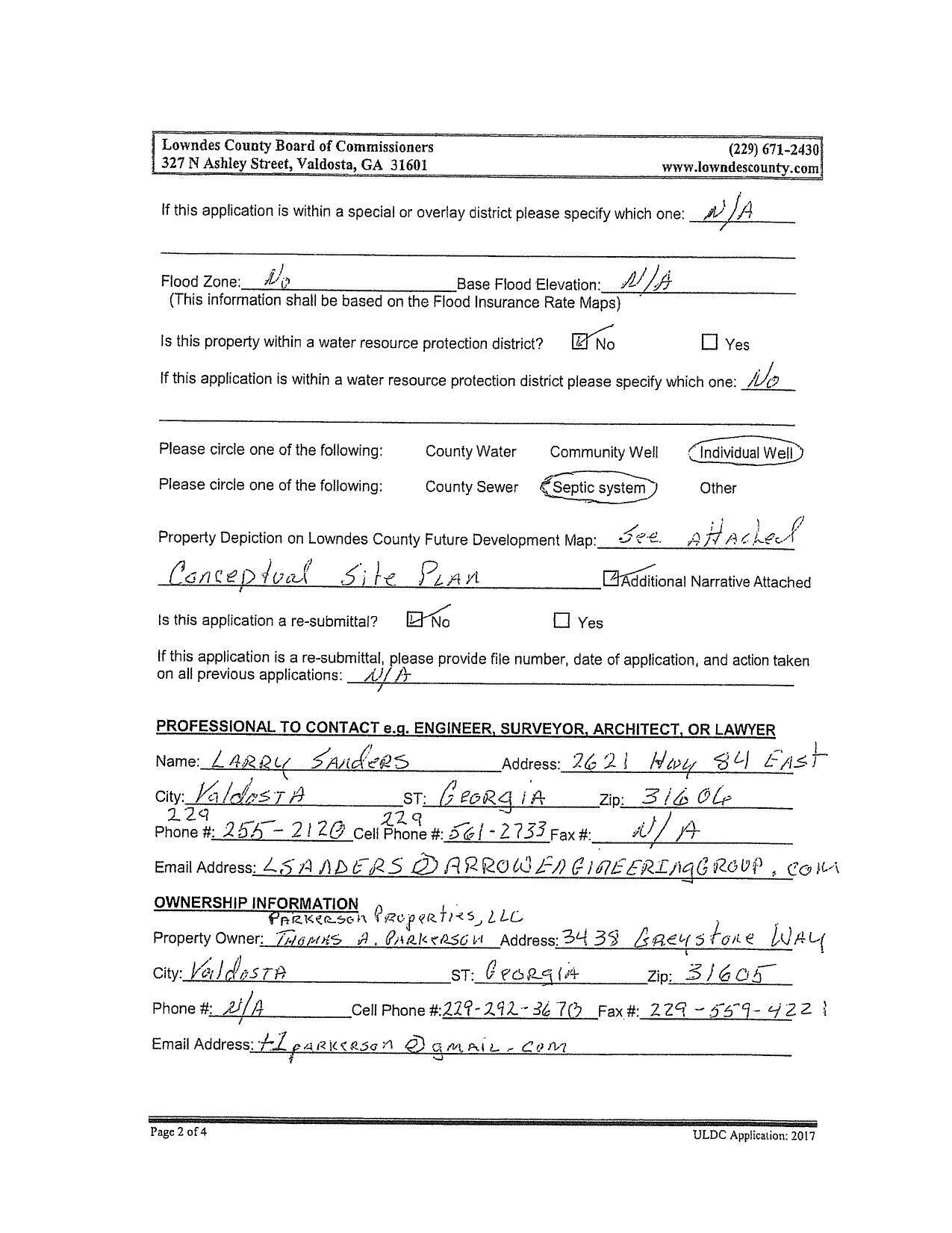 ULDC Application form (2 of 4)