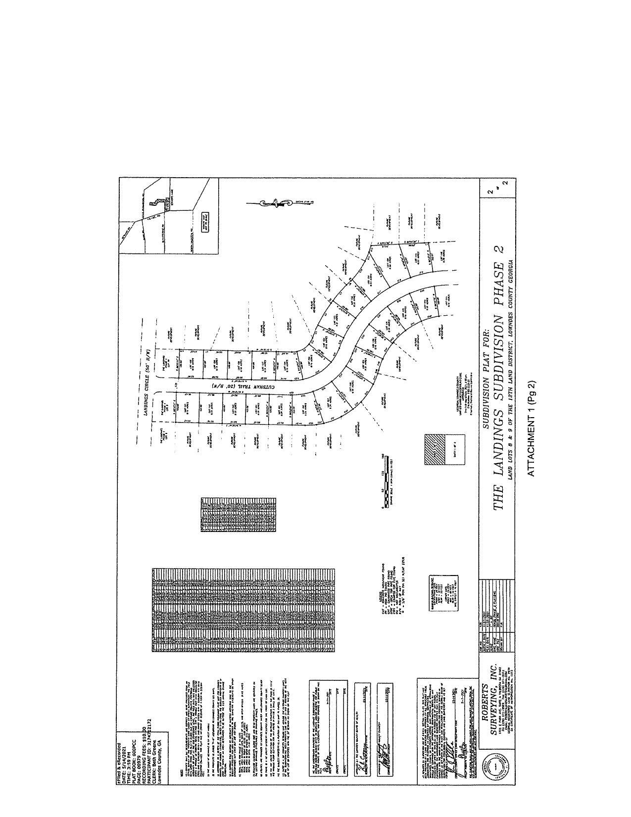 Plat for The Landings Phase 2 (2 of 2)