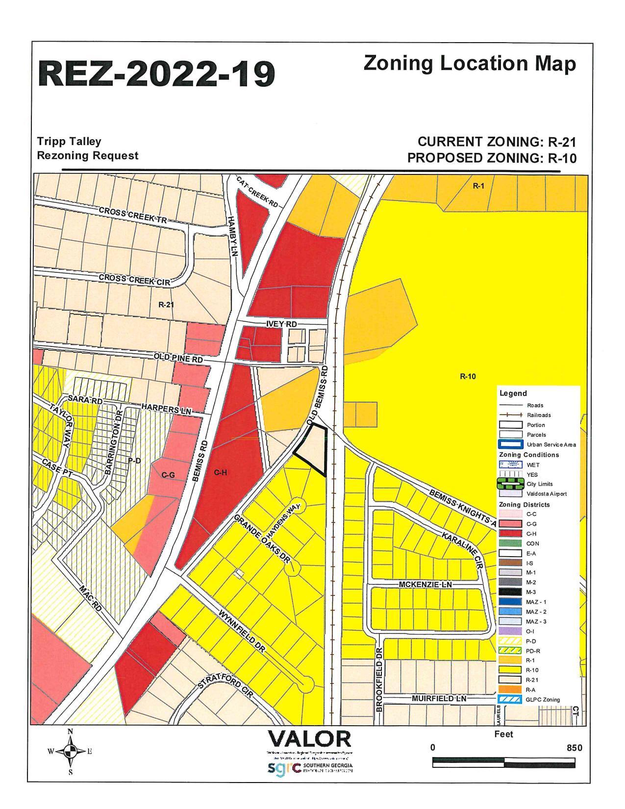 Zoning Location Map