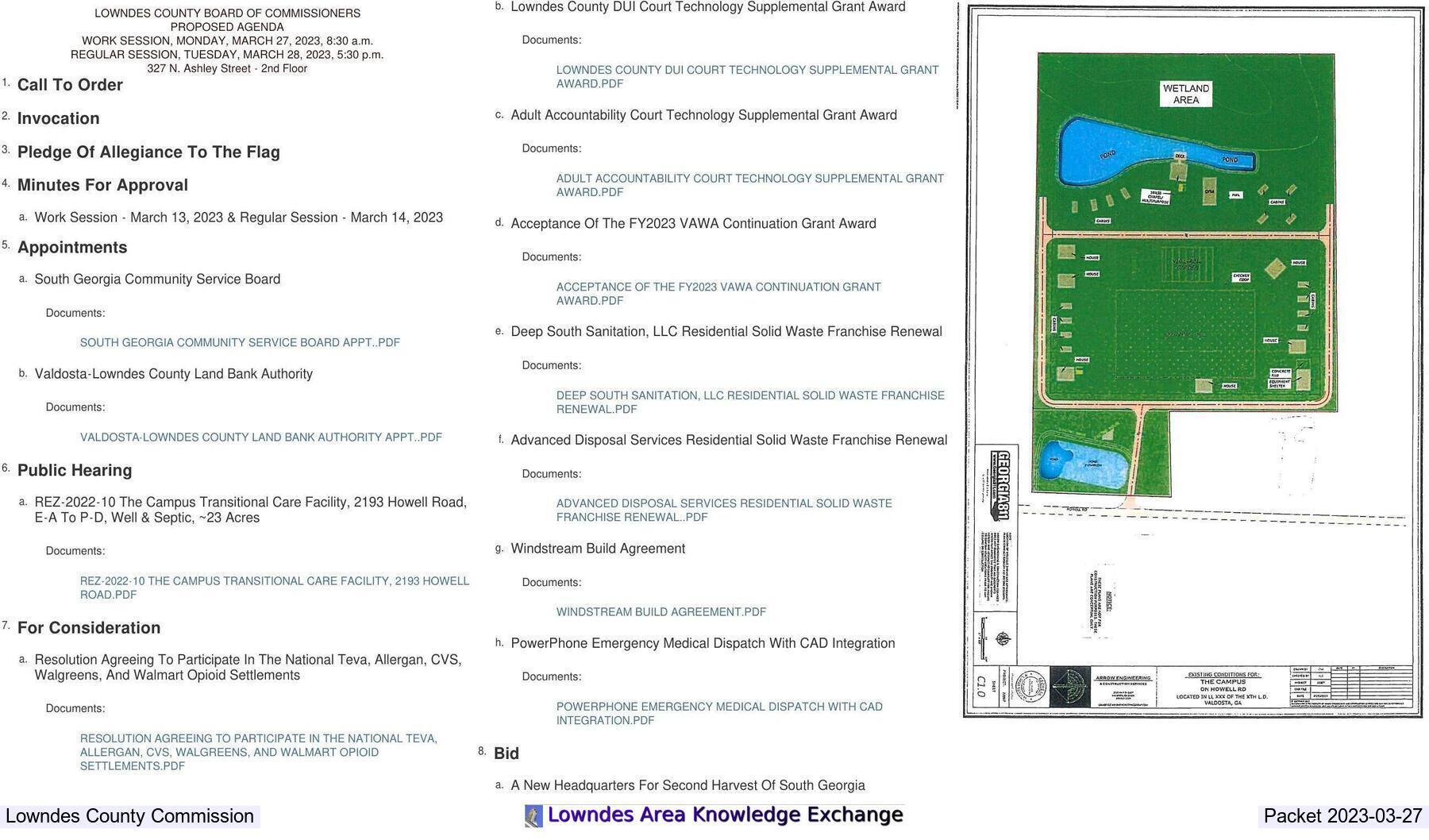 [Agenda, The Campus @ LCC 2023-03-27]