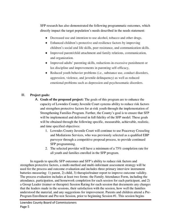 directly impact the target population’s needs described in the needs statement: