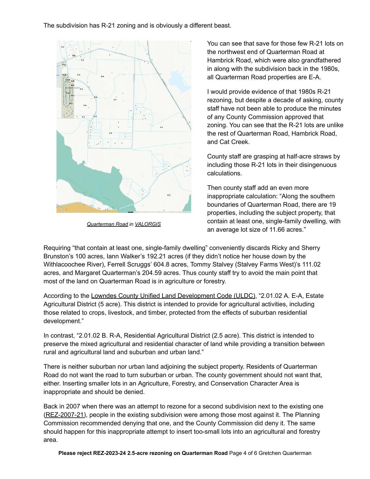 The subdivision has R-21 zoning and is obviously a different beast.