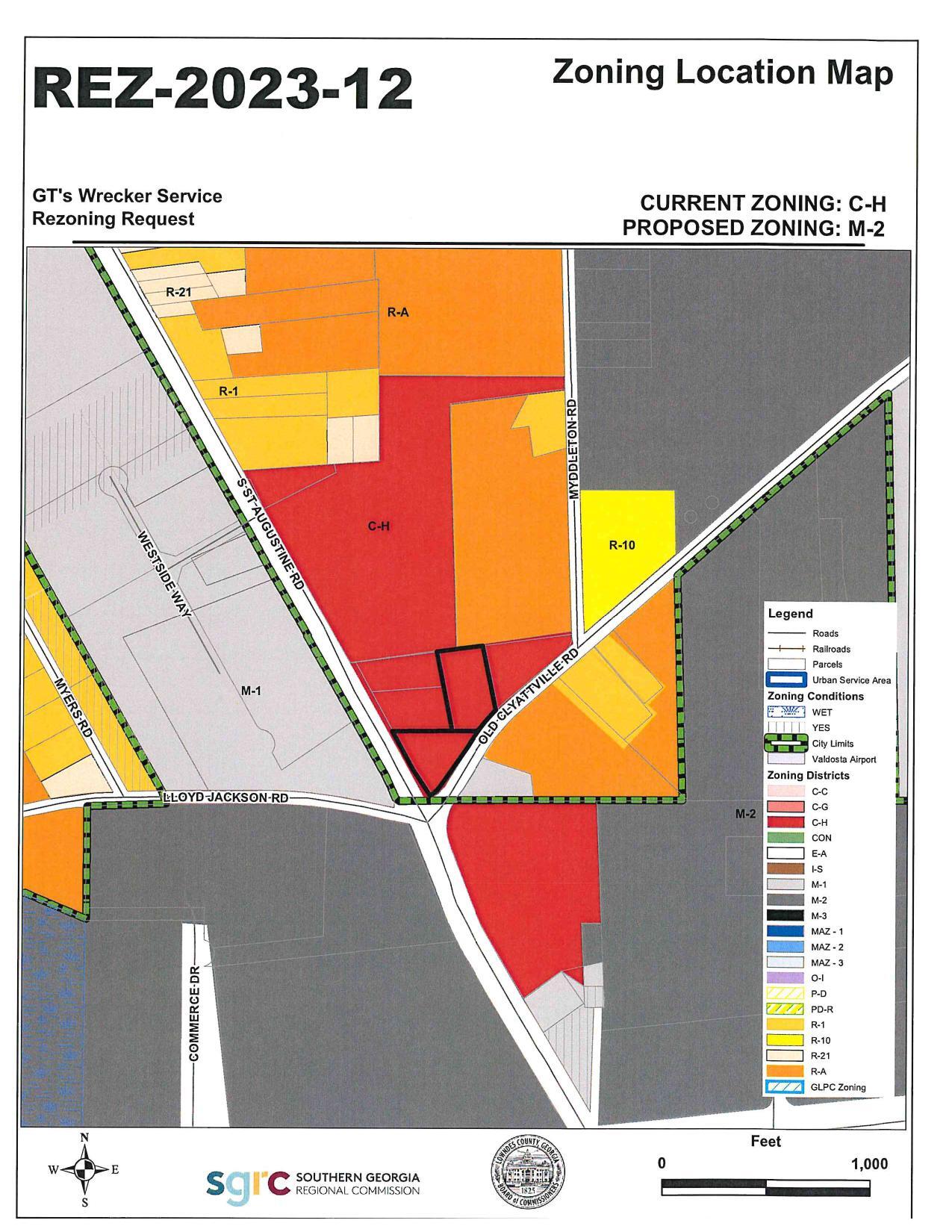 Zoning Location Map