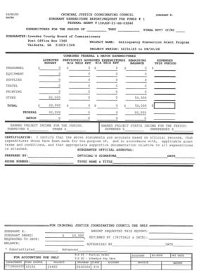 [COMBINED FEDERAL & MATCH EXPENDITURES]