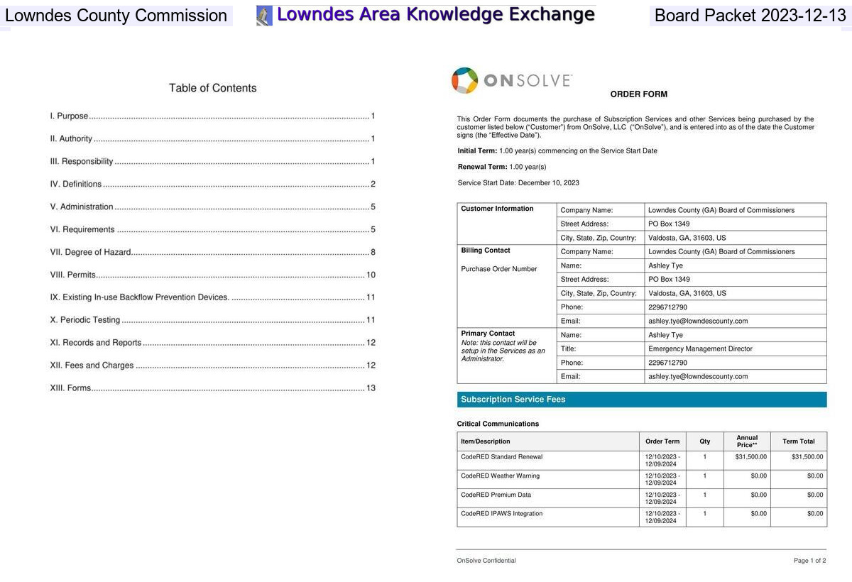 [Collage, Lowndes County Commission Board Packet 2023-11-13]