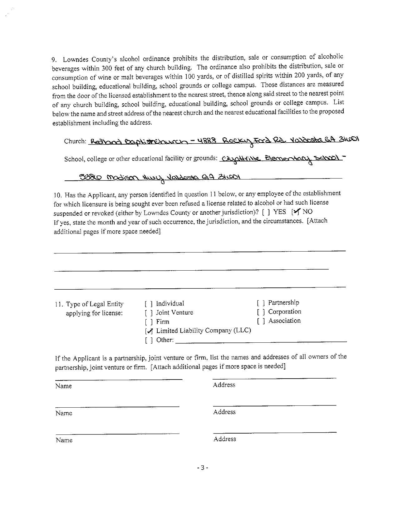 beverages within 300 feet of any church building, The ordinance also prohibits the distribution, sale or