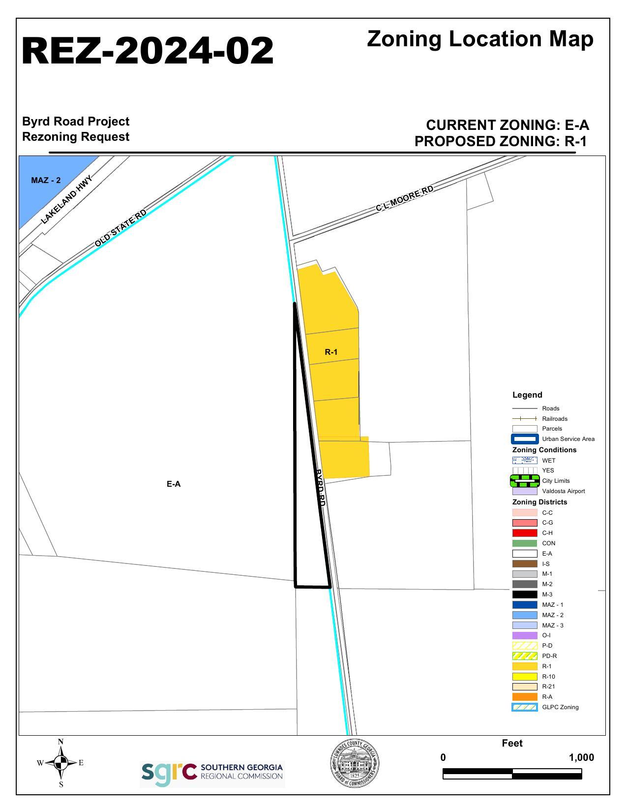 Zoning Location Map