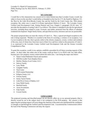 [My concern --Richard A. Stalvey: approving the rezoning request will soon change the character of the entire area and diminish the confidence we thought we had through the Unified Land Development Code.]