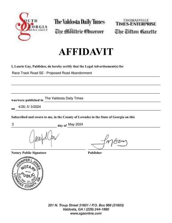 AFFIDAVIT