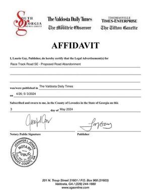 [AFFIDAVIT]