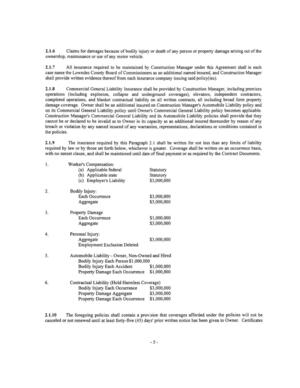 [canceled or not renewed until at least forty-five (45) days' prior written notice has been given to Owner. Certificates]