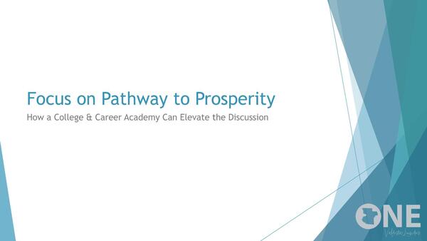 Focus on Pathway to Prosperity