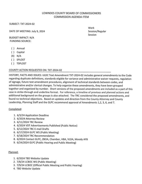 [includes general amendments to the Code regarding duplicate definitions, standards eligible for variance and administrative waiver requests, regulation of signage, future text amendment procedures, alignment of technical standards between codes, and administrative and/or clerical changes.]