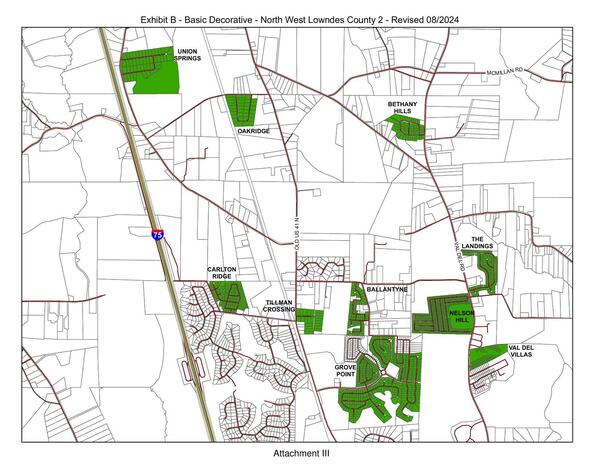 Exhibit B - Basic Decorative - North West Lowndes County 2 - Revised 08/2024