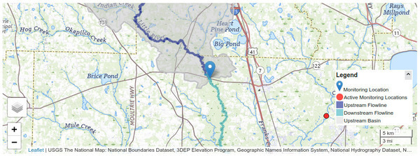 Map, Folsom Bridge Gauge 2024-10-13