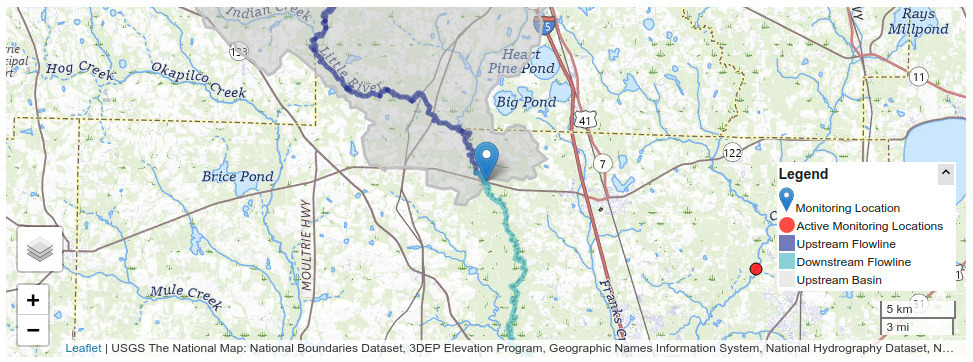 Map, Folsom Bridge Gauge 2024-10-13