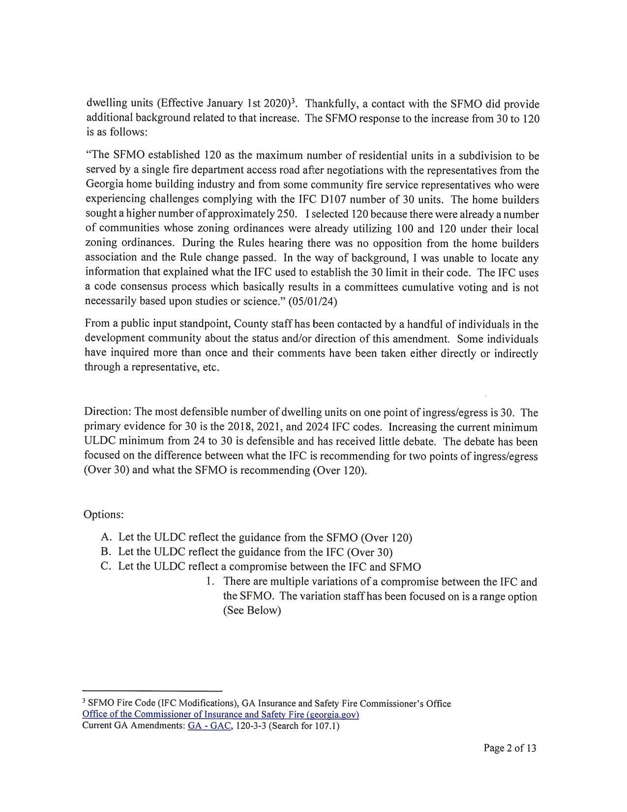 “The SFMO established 120 as the maximum number of residential units in a subdivision to be...